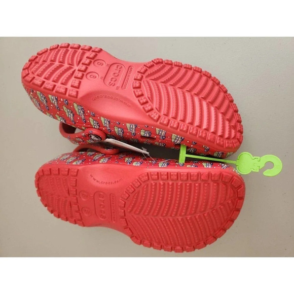 New CROCS Classic VINEYARD VINES Holiday Clog Size M6/W8 Red - Picture 6 of 10